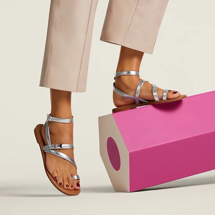 エルメスレディースアルモニーミニバックルサンダルs5844