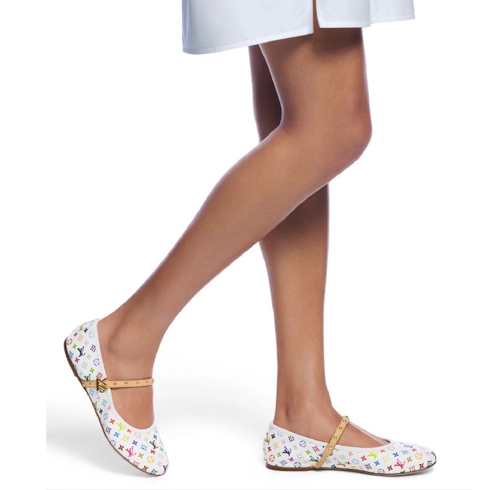 ルイヴィトンレディースムラカミリイシディションフラットシューズ-s5900