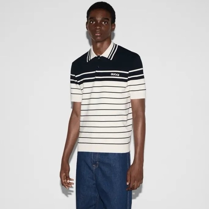 グッチメンズポロ半袖Tシャツc6848