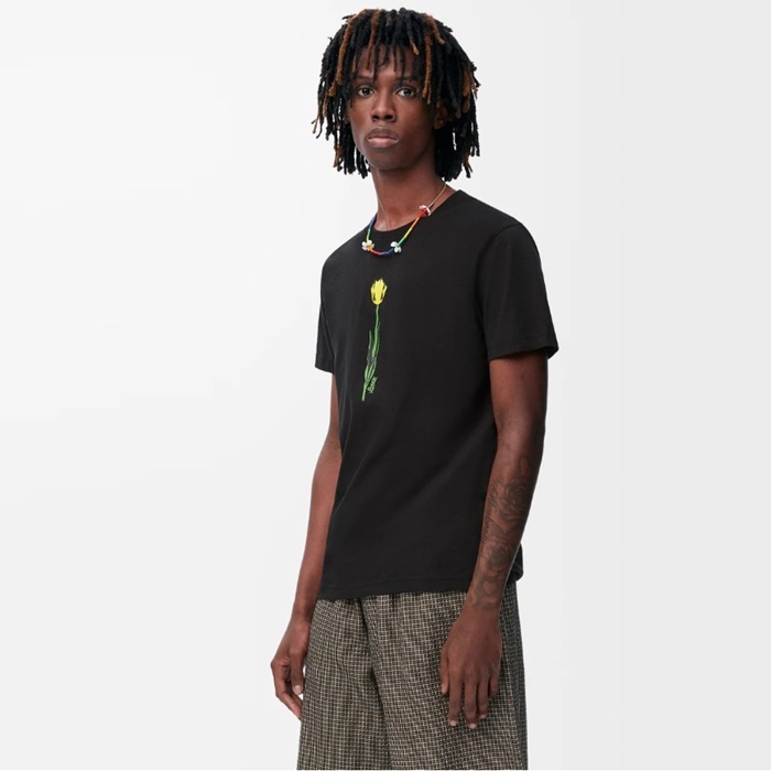 ロエベメンズラウンド半袖Tシャツc6871