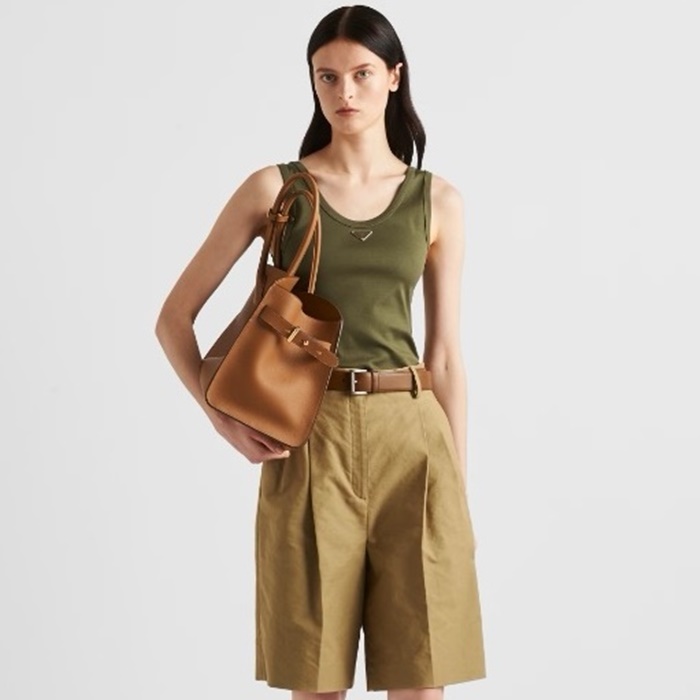 プラダレディースラウンドタンクトップc6876