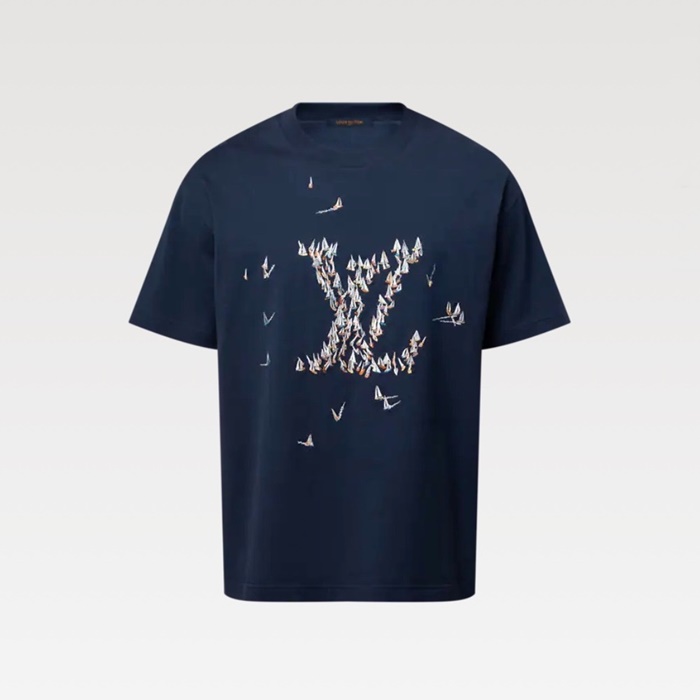 ルイヴィトンメンズラウンド半袖Tシャツc6897