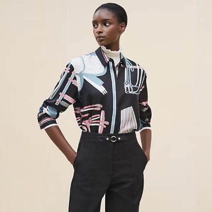 エルメスレディースシルクシャツc6908