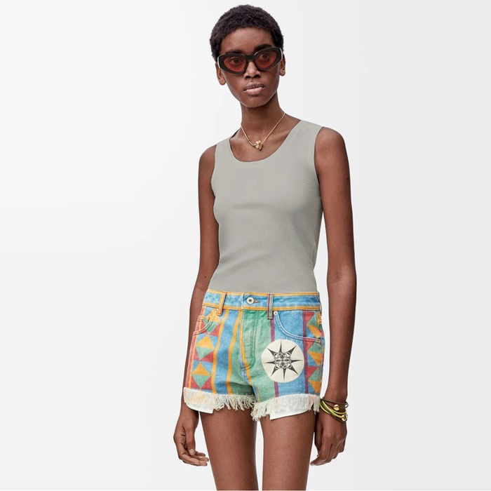 ロエベレディースラウンドタンクトップc6971