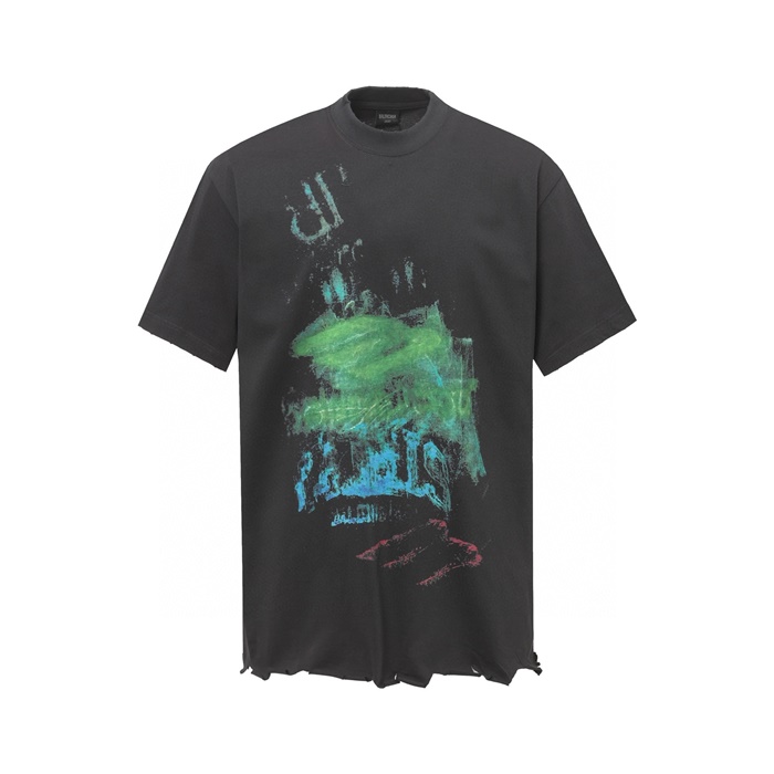 バレンシアガメンズラウンド半袖Tシャツc6979