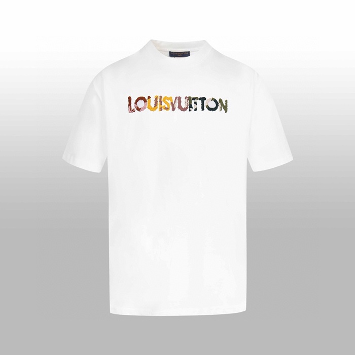 ルイヴィトンメンズラウンド半袖Tシャツc7007