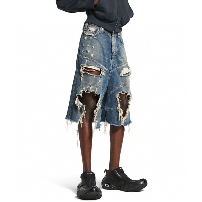 バレンシアガメンズデニムショーツc7019