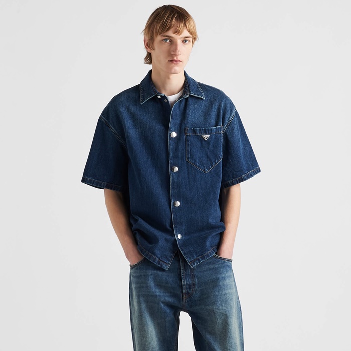 プラダメンズ半袖シャツc7026