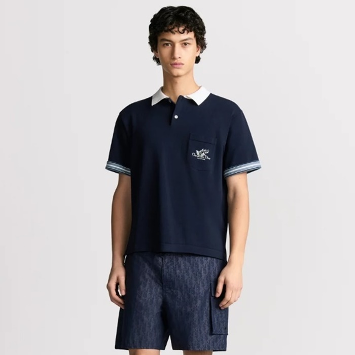 ディオールメンズポロ半袖Tシャツc7040