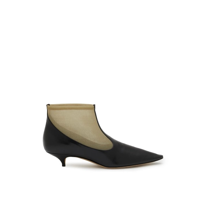 ザロウレディースメッシュ&レザーブーツ&s6002