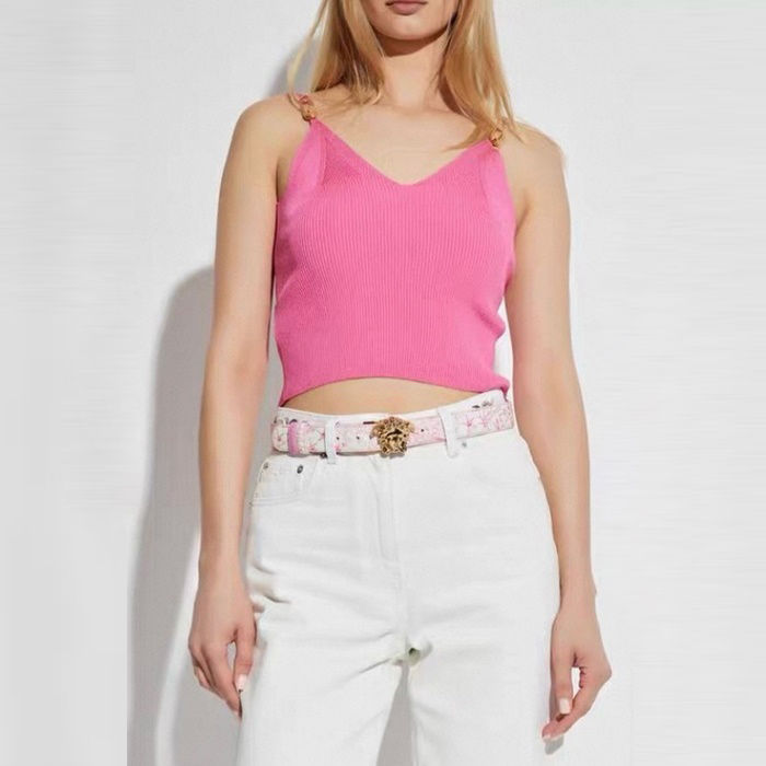 ヴェルサーチェレディースニットクロップトップc7081