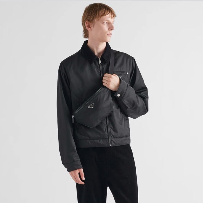 プラダメンズリナイロンヒップバッグ2L033b5764