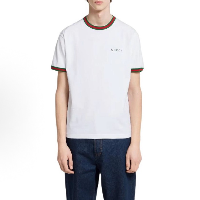 グッチメンズラウンド半袖Tシャツc7096