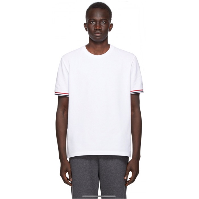 トムブラウンメンズラウンド半袖Tシャツc7097