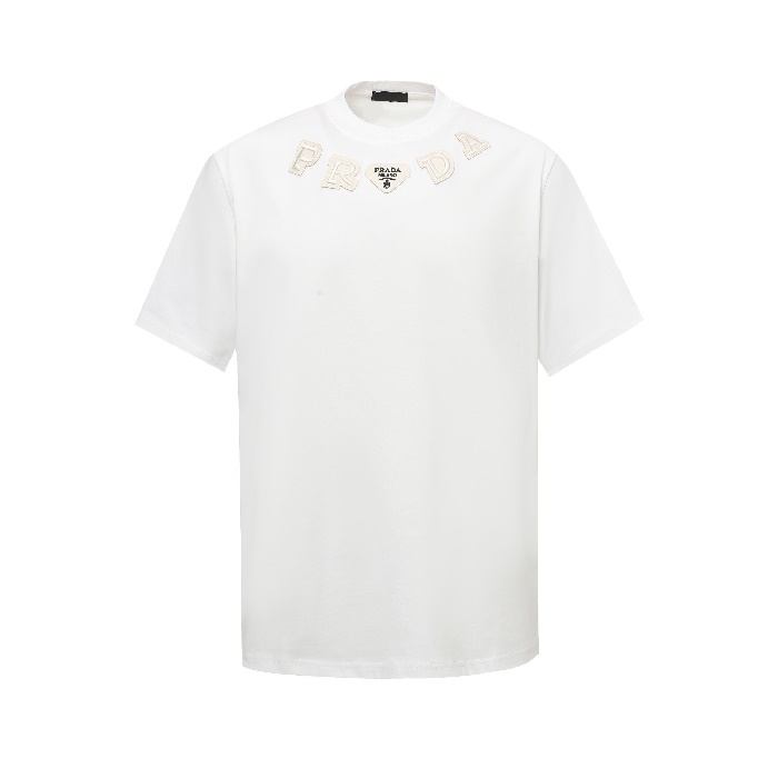 プラダメンズラウンド半袖Tシャツc7182