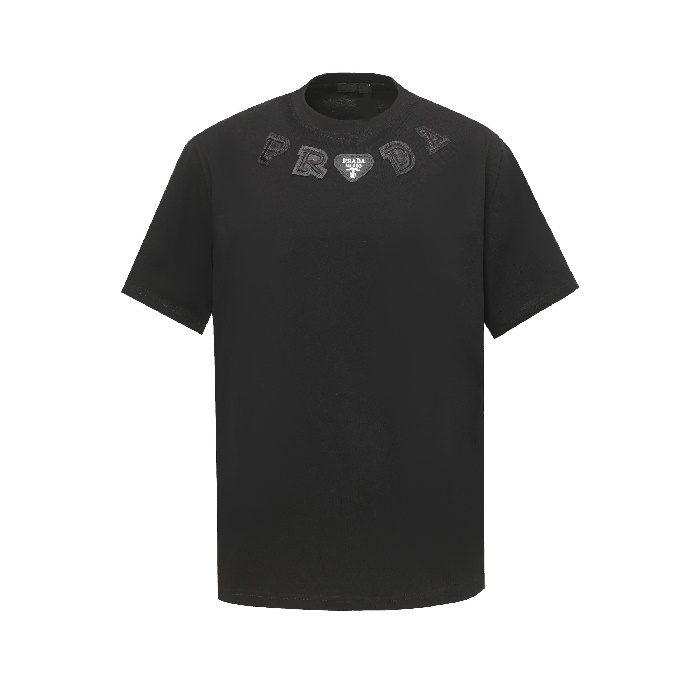 プラダメンズラウンド半袖Tシャツc7183