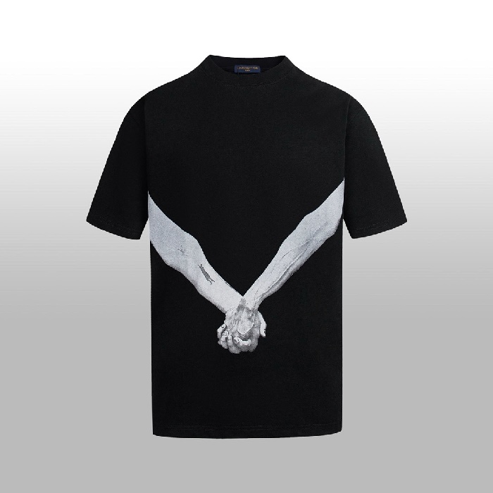 ルイヴィトンメンズラウンド半袖Tシャツc7215