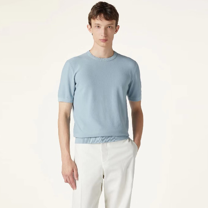 ロロピアーナメンズラウンド半袖Tシャツc7263