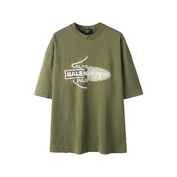 バレンシアガメンズラウンド半袖Tシャツc7281