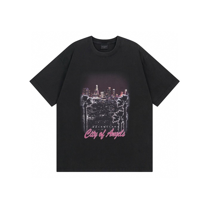 バレンシアガメンズラウンド半袖Tシャツc7351