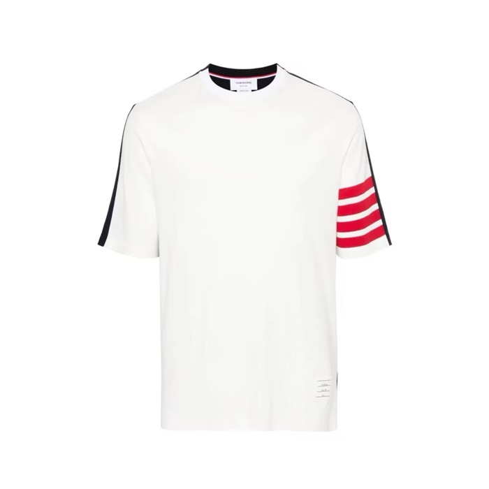 トムブラウンメンズラウンド半袖Tシャツc7369