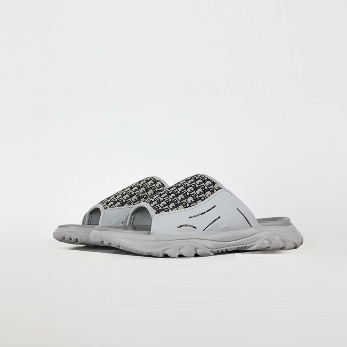 ディオールメンズタウンスリッパオムブラックラバーサンダルs6132