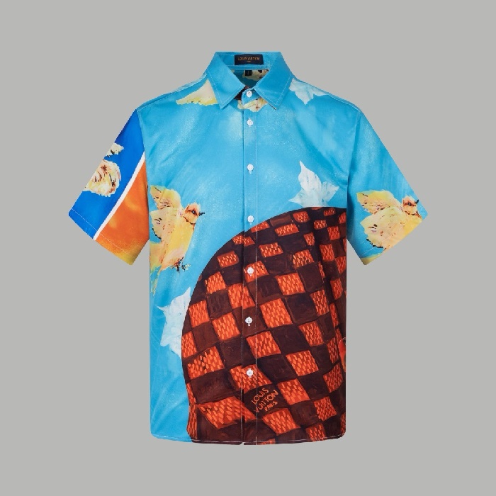 ルイヴィトンメンズ半袖シャツc7384