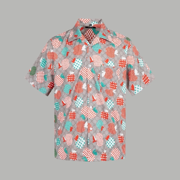 グッチメンズ半袖シャツc7385