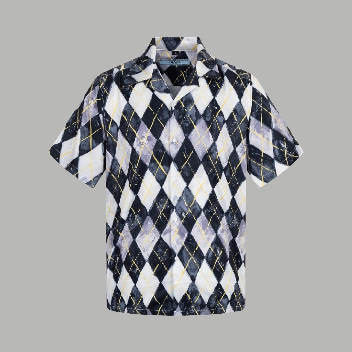 プラダメンズ半袖シャツc7397