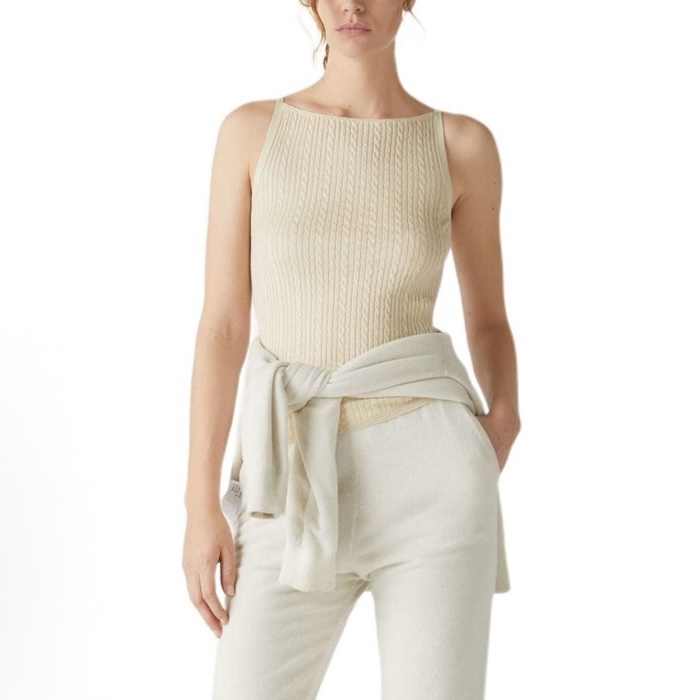 ロロピアーナレディースラウンドタンクトップc7417