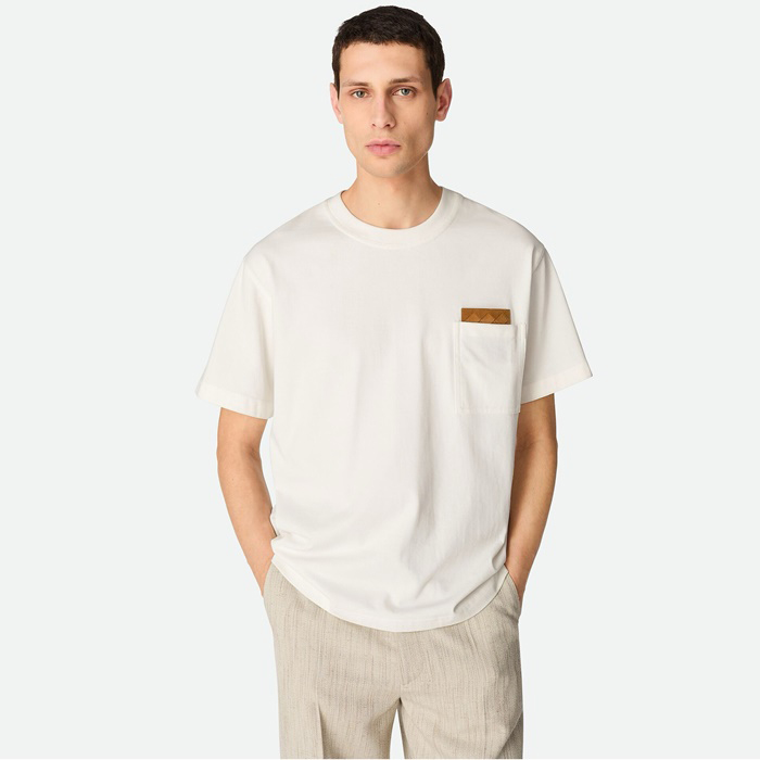 ボッテガヴェネタメンズラウンド半袖Tシャツc7419