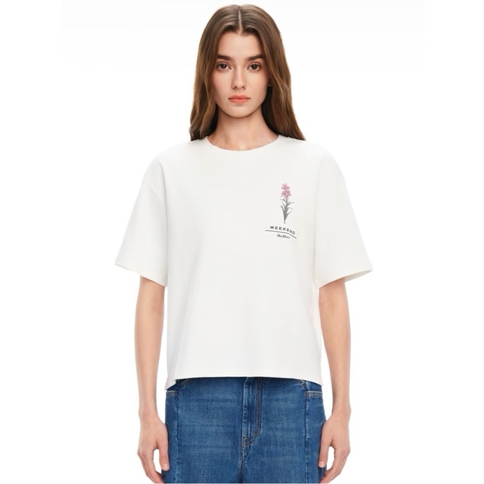 マックスマーラレディースクルーネック半袖Tシャツc7420