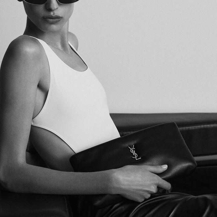 サンローランレディースカリプソクラッチバッグb5917