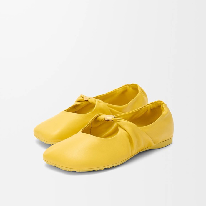 ロエベレディースブルソフトバレリーナシューズs6219