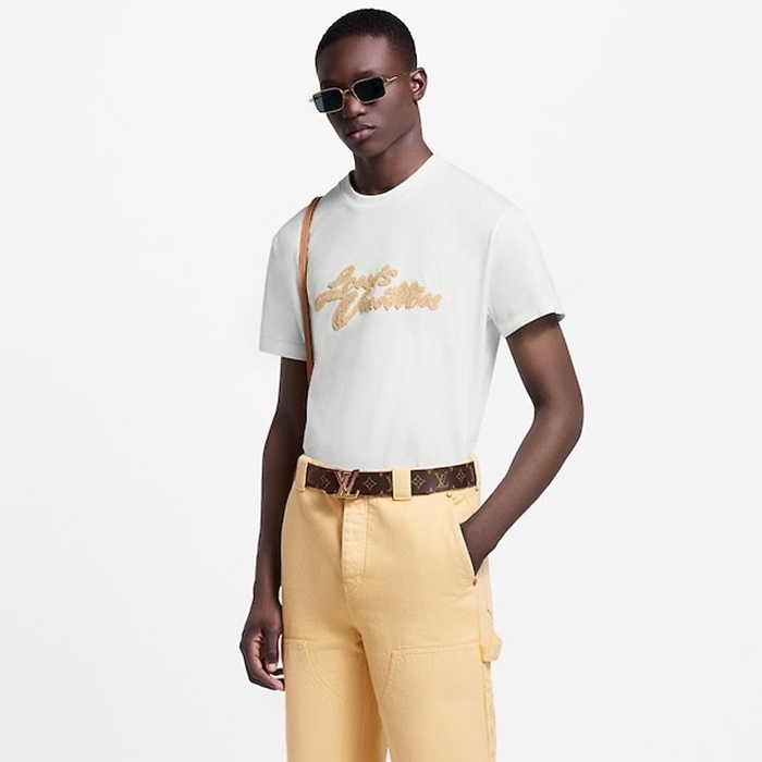 ルイヴィトンメンズラウンド半袖Tシャツc7483