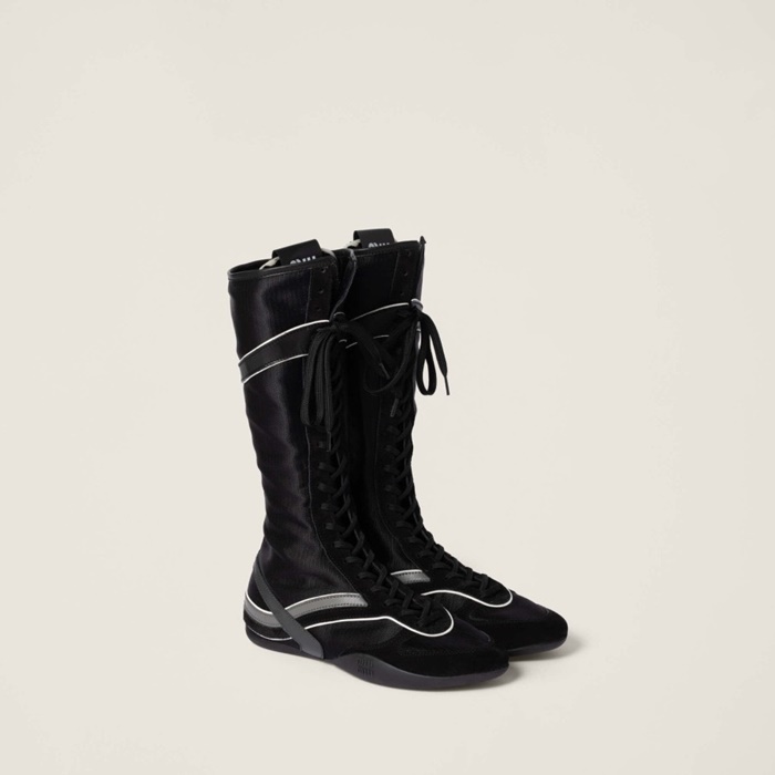 ミュウミュウレディースジムナジウムブーツs6252