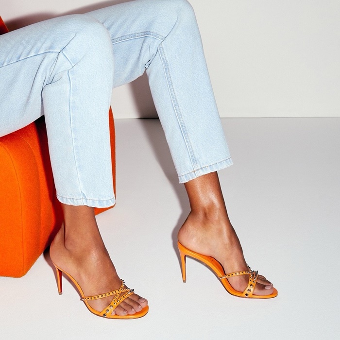 クリスチャンルブタンレディースレザーサンダルs6232