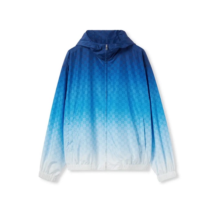 グッチメンズプリントテクニカルポプリンジッパージャケットc7538