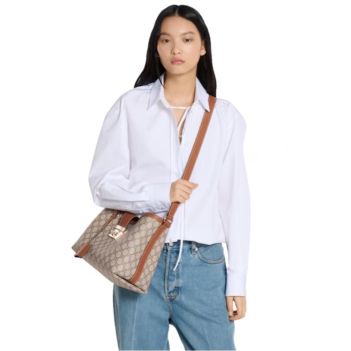 グッチレディースパドロックミディアムショルダーバッグb6003