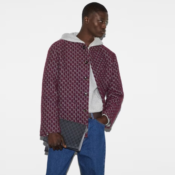 グッチメンズバイカラーパウチb6021