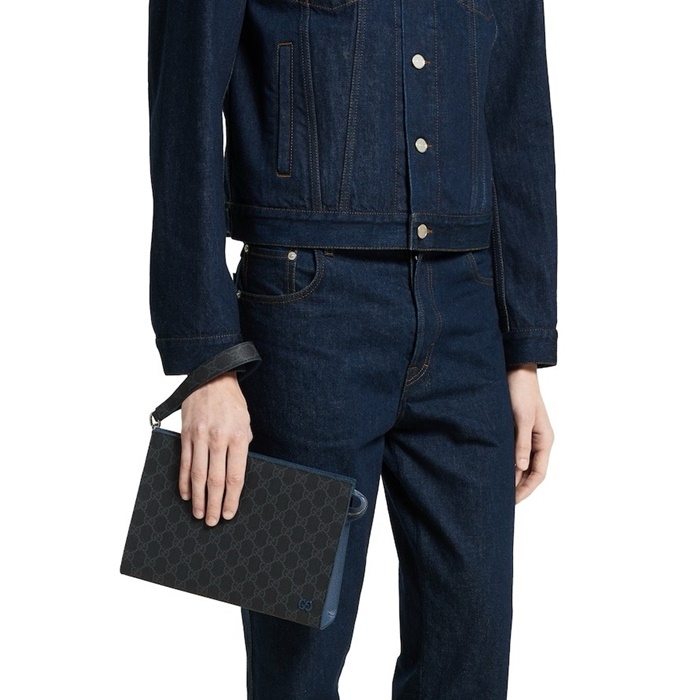 グッチメンズバイカラーパウチb6023