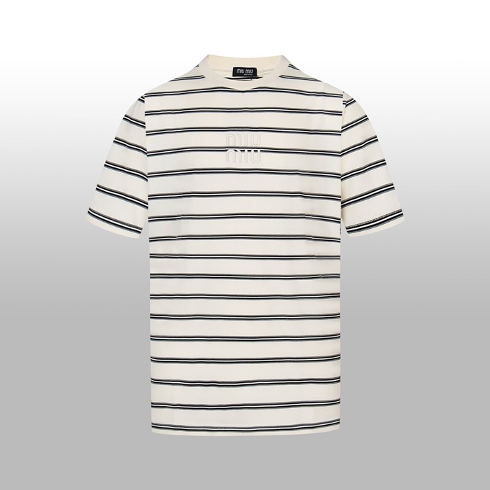 ミュウミュウメンズラウンド半袖Tシャツc7580