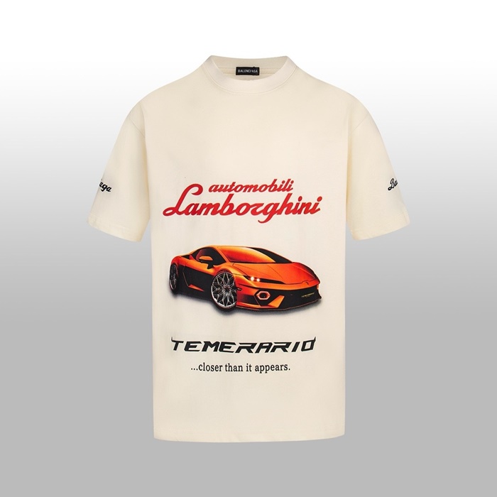 バレンシアガメンズラウンド半袖Tシャツc7582