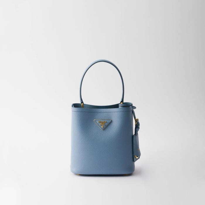 プラダレディースパニエサフィアーノレザーミニバッグb6046