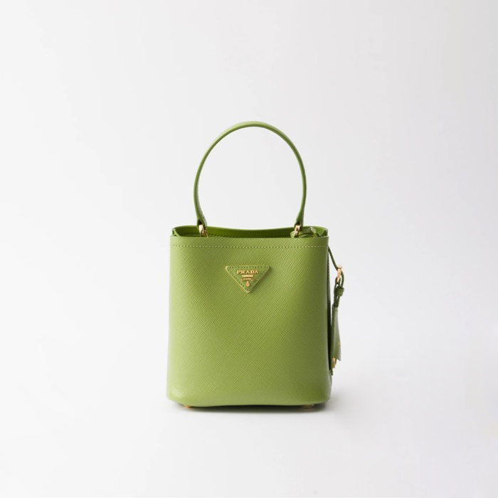 プラダレディースパニエサフィアーノレザーミニバッグb6049