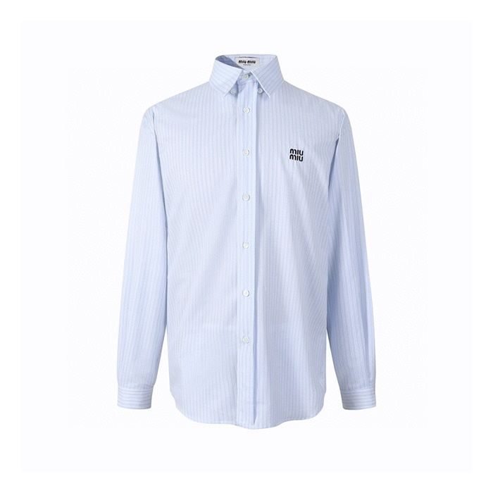 ミュウミュウユニセックスチェックシャツc7618