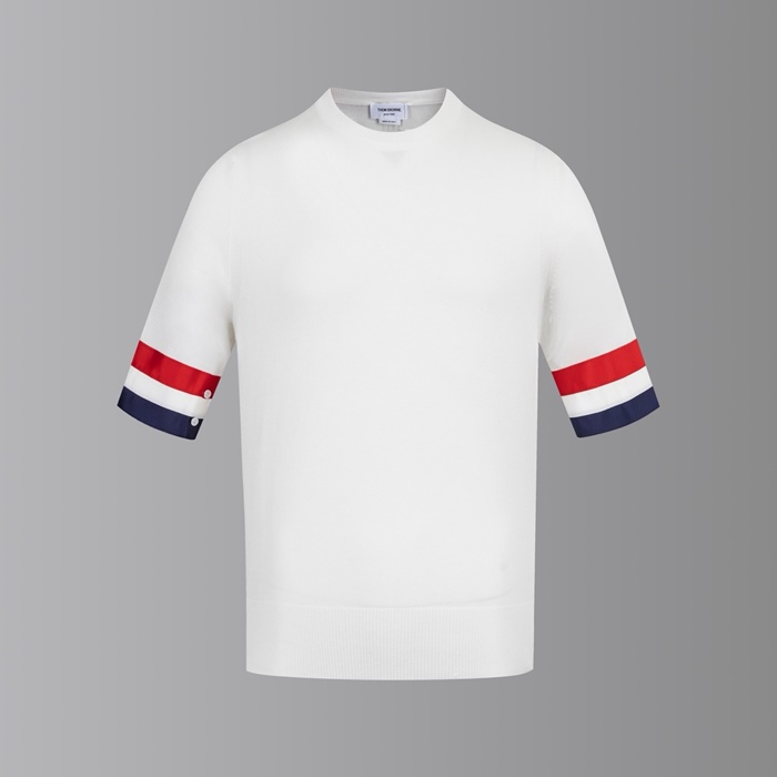 トムブラウンメンズラウンド半袖Tシャツc7626