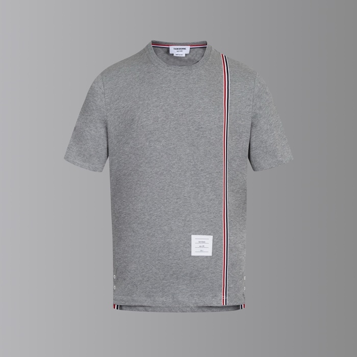 トムブラウンメンズラウンド半袖Tシャツc7647