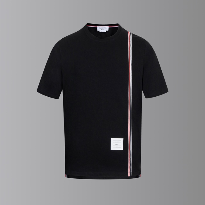 トムブラウンメンズラウンド半袖Tシャツc7648