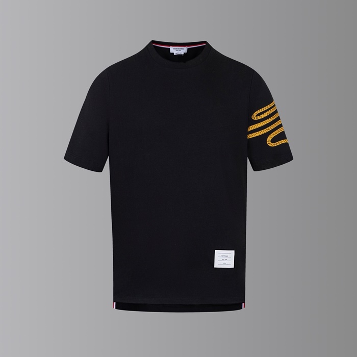 トムブラウンメンズラウンド半袖Tシャツc7654